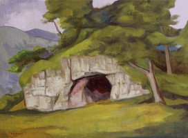 Paul Kälberer Felsenhöhle bei Inzigkofen (II), 1950