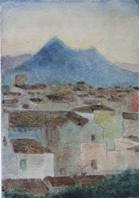 Palermo, Blick auf Monte Cuccio, 1924