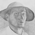 Selbstbildnis mit Hut, 1928