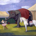 Übungsstunde beim Zirkus [III], 1955