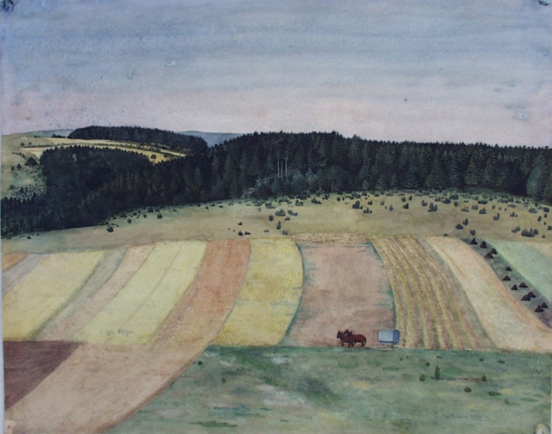 Schwäbische Landschaft bei Oberwilzingen, 1926